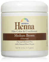 Rainbow Research Henna Persian Med Brown bottle closeup for natural chestnut color