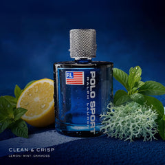 Ralph Lauren Fragrances Polo Sport lemon citrus closeup highlights bright, energizing morning scent.