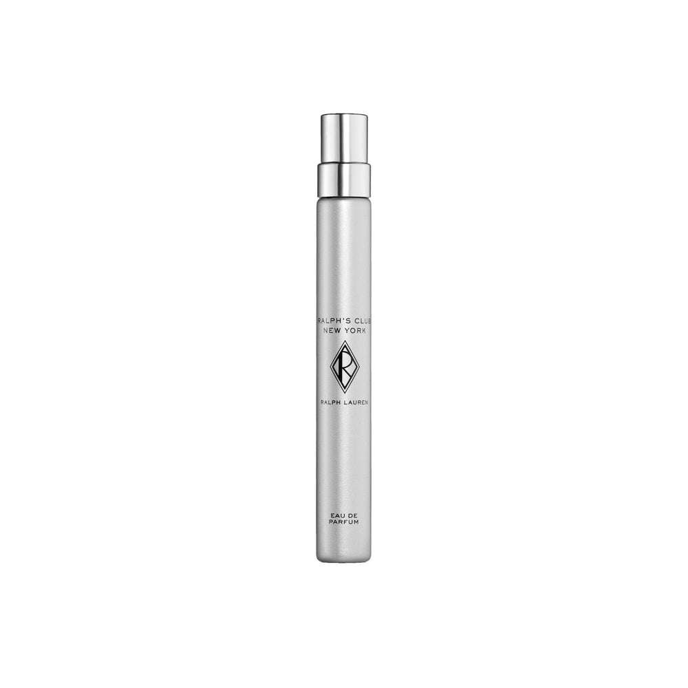 Ralph's Club New York bottle with chrome finish conveying confident wear.