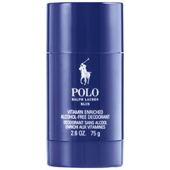 Ralph Lauren Polo Blue deodorant stick packaging highlights sleek design for everyday freshness