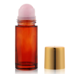 RAMFIYN amber glass roll-on bottle 50ml protects essential oils from light, preserving quality.
