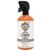 Ranger Ready Permethrin spray bottle close-up showing odorless fabric protection