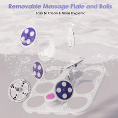 Ranjova detachable massage base and balls enable easy cleaning.