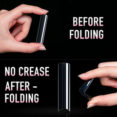 Ranrose half-cover soft gel tips enable smooth color application.
