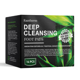 Rantherm foot pads bamboo-vinegar-ginger closeup for deep cleansing at night.