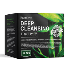 Rantherm foot pads bamboo-vinegar-ginger closeup for deep cleansing at night.