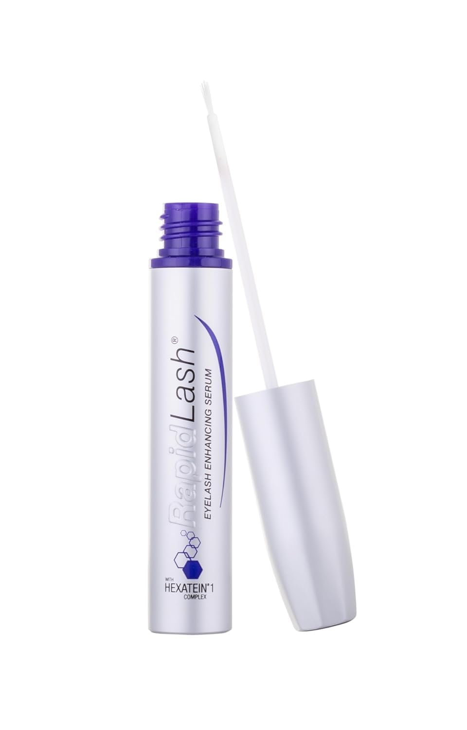 RapidLash eyelash serum bottle with HEXATEIN 1 Complex for lash conditioning