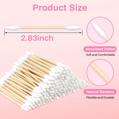 RAQEHO double-ended pointed cotton swabs with ultra-slim tips for precise tasks.