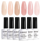 RARJSM icy jelly collection six-pack bottles shown for natural, sheer shades for daily wear.