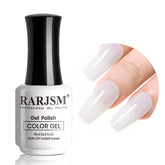 RARJSM Milky White Gel Nail Polish bottle – sheer white finish for natural French manicure