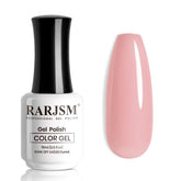RARJSM Nude Gel Polish soft pink bottle offering natural nude finish for long wear