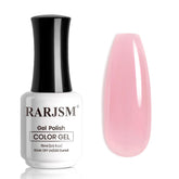 RARJSM nude jelly gel nail polish in cotton candy pink natural everyday nails
