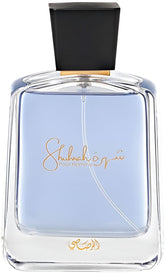 RASASI Shuhrah for Men bottle front view highlighting bold aroma for special occasions.