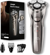 The rategist bright-silver razor closeup shows premium build for precise daily grooming.