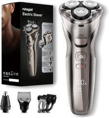 The rategist bright-silver razor closeup shows premium build for precise daily grooming.