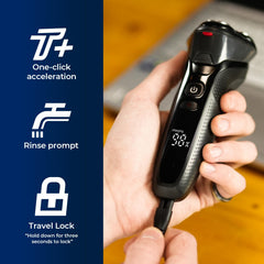 Rategist USB-C charging enables quick top-ups for on-the-go grooming