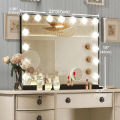 Ratsamee vanity mirror with 3-color settings for versatile styling