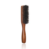 Ravego beard brush with ergonomic beech handle, comfortable grip during grooming