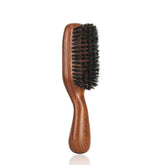 RAVEGO hair brush boar bristles close-up for even oil distribution and shine