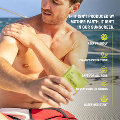 Raw Elements bio-resin tube packaging emphasizes sustainable materials and eco-friendly design.