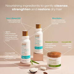 RAW SUGAR Hair Masque jar styled with nourishing ingredients for shine and strength.