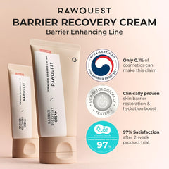 RAWQUEST ceramide and hyaluronic acid ingredients deliver barrier support