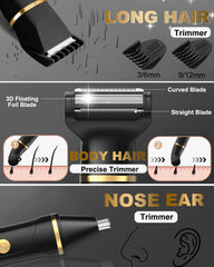 RAXMETRY trimmer IPX7 waterproof design for wet or dry use