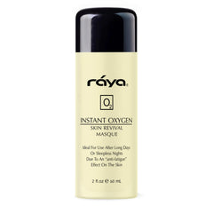 Raya Instant Oxygen Skin Revival Masque packaging signals premium, ethical skincare for glow