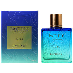 Rayhaan Pacific Aura heart notes closeup features coriander basil and rose for aromatic depth
