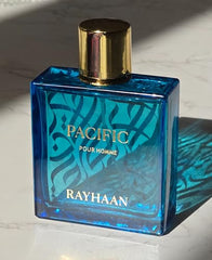 RAYHAAN Pacific for Men top-notes visual showcases bergamot and lemon.