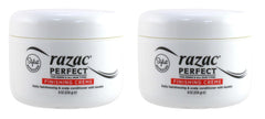 Razac Perfect For Perms Finish Creme 8oz 2-pack packaging for salon and home use.