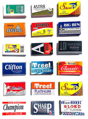 Razor Blades Club 100-blades sampler visual preview for tailored shaving.