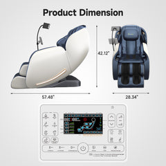Real Relax Favor 06 Blue zero gravity angle demonstrates weightless comfort for spine relief