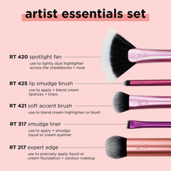 Real Techniques Artist Essentials Set 317 eyeliner-smudge brush for precise eye definition