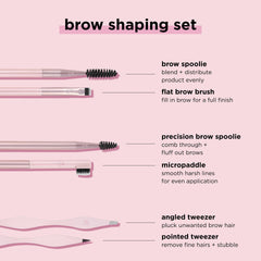 Real Techniques Brow Shaping Set brow spoolie and flat brow brush closeup for blending.
