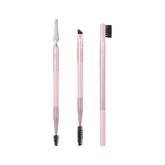 Real Techniques Brow Styling Set 607 long-handled brow brush for precise filling.