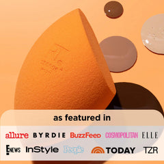 Real Techniques sponge precision tip closeup for targeted concealing.