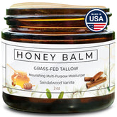 Really Good Blends Tallow Honey Balm jar closeup showing rich hydration
