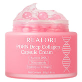 Realori PDRN Capsule Cream bottle closeup showing premium packaging for daily hydration.