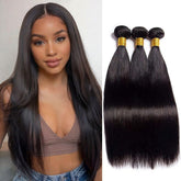 Rebasar straight bundles 12inch natural black for versatile daily styling.