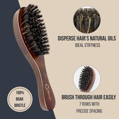 Reccsy bamboo comb anti-static closeup reduces static and tangles.