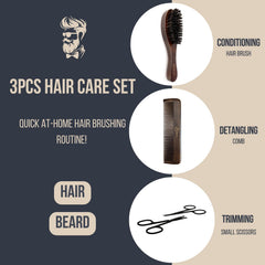 Reccsy boar bristles natural shine closeup for balanced oil distribution.