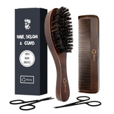 Reccsy hair brush closeup showing even bristle coverage for smoother styling.