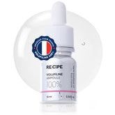 RE:CIPE Volufiline ampoule bottle pours for a customizable hydrations boost