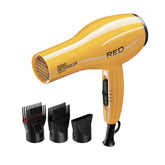 RED by KISS 2000 dryer front view highlighting tourmaline ceramic tech for smoother, frizz-controlled hair.