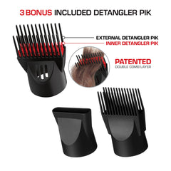 RED by KISS 2000 single-layer detangler pik to ease fine to medium hair.