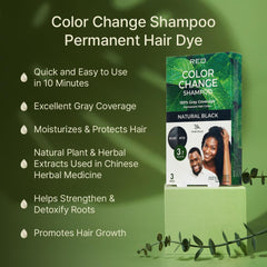 Red by Kiss Color Change Shampoo being applied with gloves for mess-free home coloring