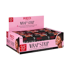 Red by Kiss hair wrapping strip on wet-to-dry use for versatile styling.
