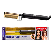 Red by Kiss hot comb 450f rapid-heat panel for fast straightening results.