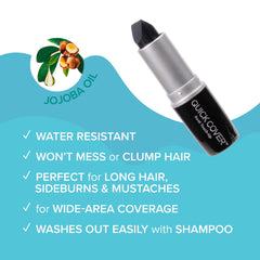Red by Kiss Quick Cover Root Touch Up Stick used on beard for seamless blend with hair.